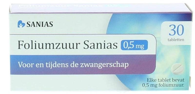 Sanias Sanias Folsäure 0,5 mg (30 Tabletten)