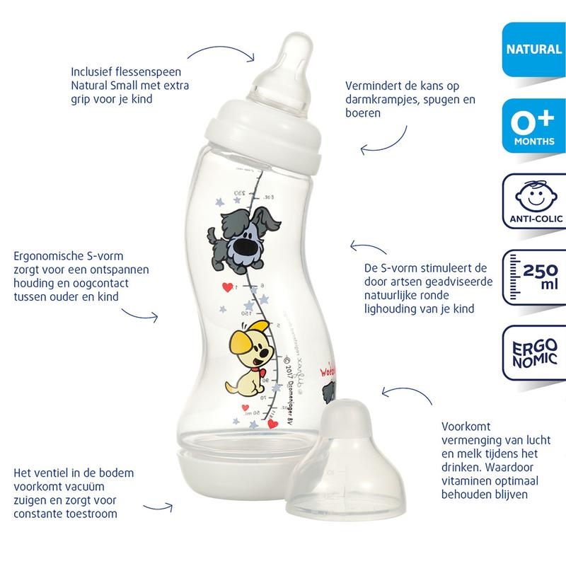 Difrax Difrax S-Flasche Woezel & Pip 250 Ml (1 Stück)