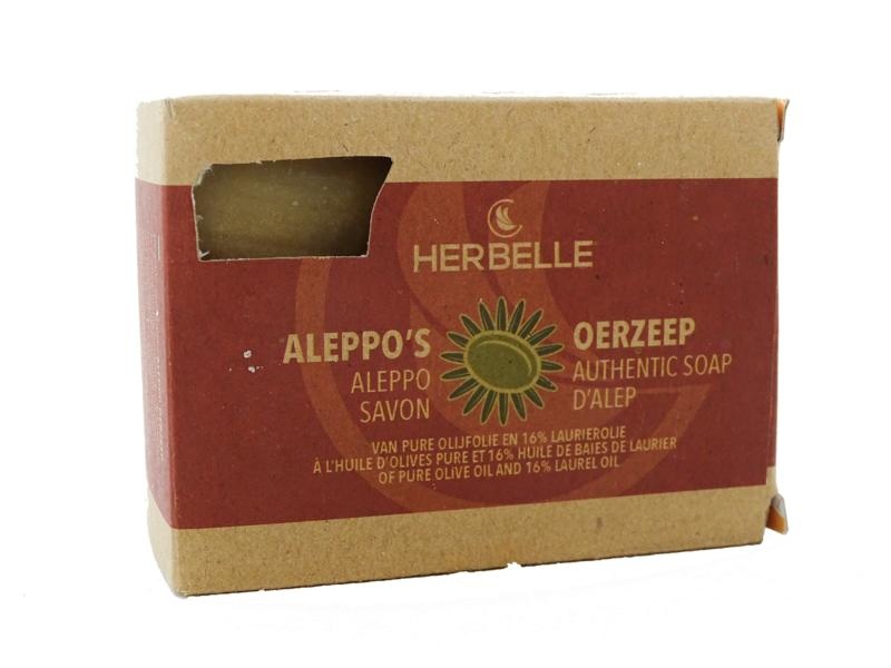 Herbelle Herbelle Alepposeife Olive + 16% Lorbeerblatt (180 gr)