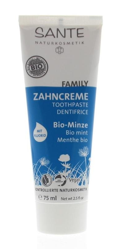 Sante Sante Familienzahnpasta Minze mit Fluor (75 Ml)
