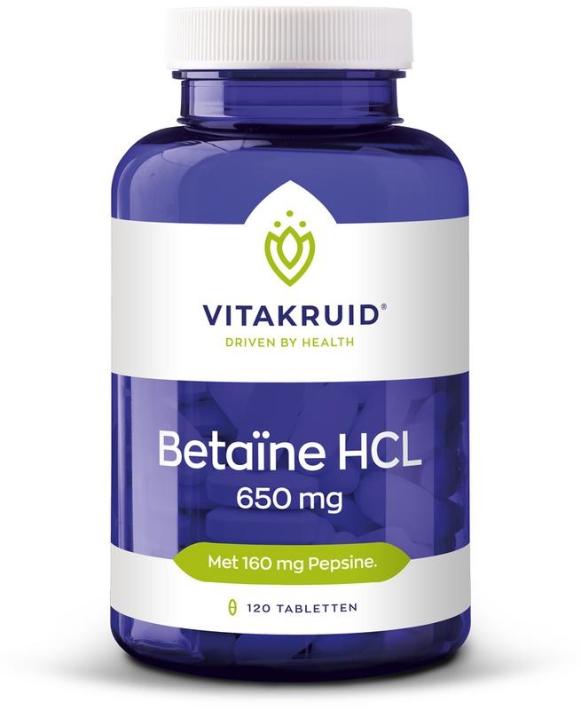 Vitakruid Vitakruid Betain HCL 650 mg & Pepsin 160 mg (120 Tabletten)