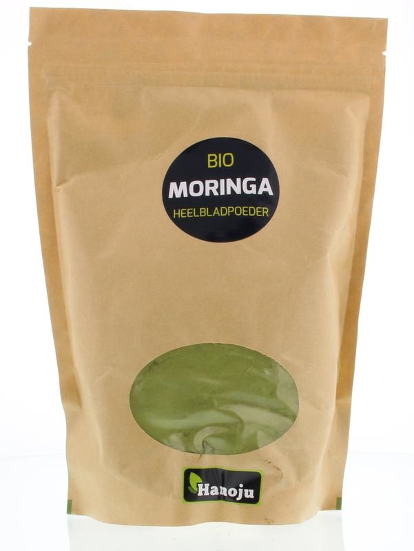 Hanoju Hanoju Moringa oleifera ganzes Blattpulver Bio (500 gr)