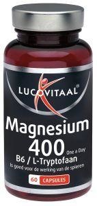Lucovitaal Lucovitaal Magnesium 400 mit B6 und L-Tryptophan (60 Caps)