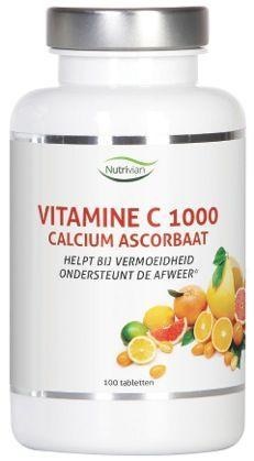 Nutrivian Nutrivian Vitamin C1000mg Calciumascorbat (100 Tabletten)