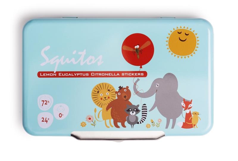 Squitos Zitronen-Eukalyptus-Citronella-Duftaufkleber (24 Stück)
