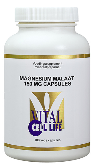 Vital Cell Life Vital Cell Life Magnesiummalat 150 mg (100 vegetarische Kapseln)