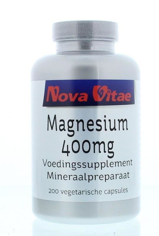 Nova Vitae Nova Vitae Magnesium 400 mg (200 vegetarische Kapseln)
