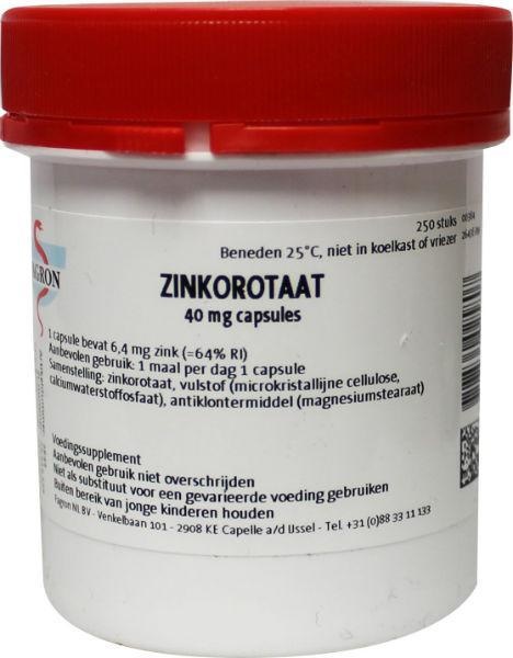 Fagron Fagron Zinkorotat 40mg (250 Caps)
