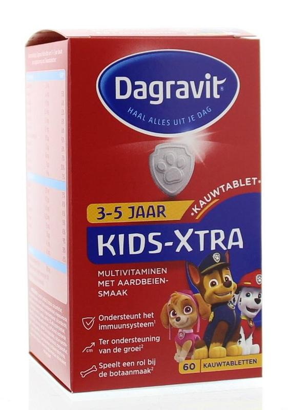 Dagravit Dagravit Multi Kids Erdbeere 3-5 Jahre (60 Kautabletten)