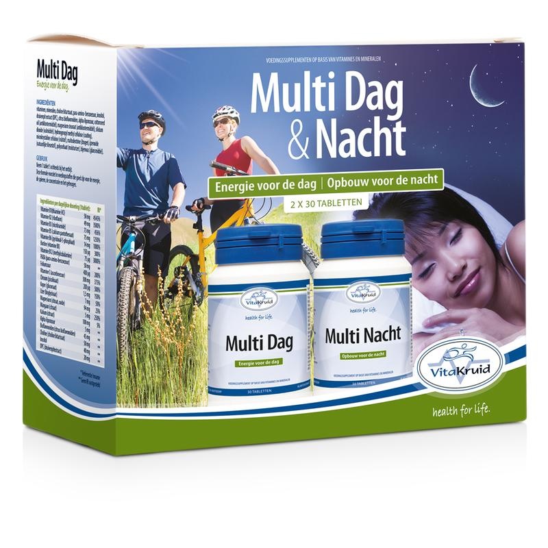 Vitakruid Vitakruid Multi Tag & Nacht 2 x 30 Tabletten (60 Tabletten)