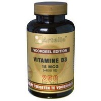 Artelle Artelle Vitamin D3 15 µg (250 Soft Caps)