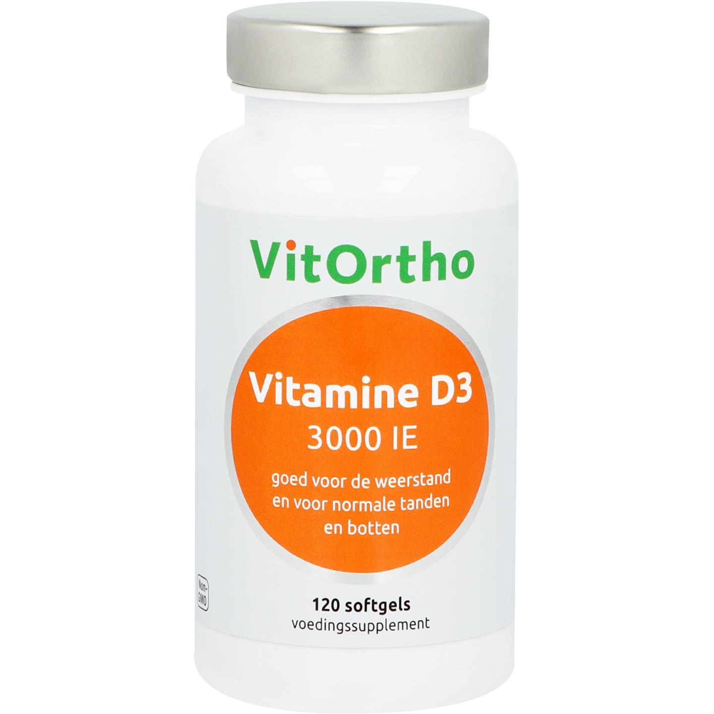 Vitortho VitOrtho Vitamin D3 3000IE (120 Soft Kaps)