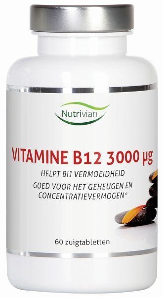 Nutrivian Nutrivian Vitamin B12 Methylcobalamin 3 mg (60 Lutschtabletten)