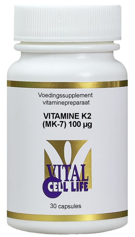 Vital Cell Life Vital Cell Life Vitamin K2 MK7 100 µg (30 Caps)