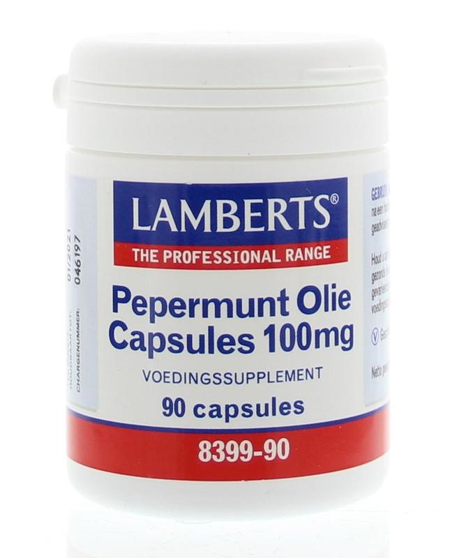 Lamberts Lamberts Pfefferminzöl 100 mg (90 vegetarische Kapseln)