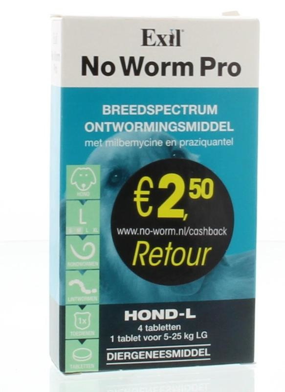 Exil Exil Kein Wurm pro Hund L (4 Tabletten)