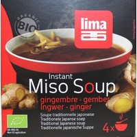 Lima Lima Instant-Misosuppe Ingwer 4 x 15 Gramm Bio (60 gr)