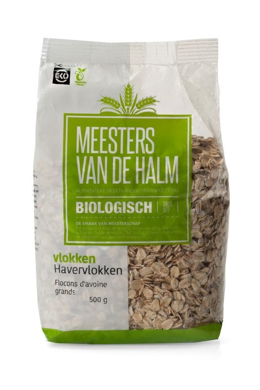 De Halm De Halm Haferflocken grob bio (500 gr)