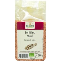 Primeal Primeal Linsen rot bio (500 gr)