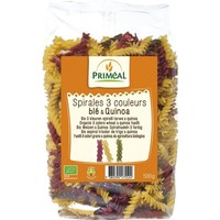 Primeal Primeal Bio-Fusilli 3-Farben-Weizen-Quinoa Bio (500 gr)