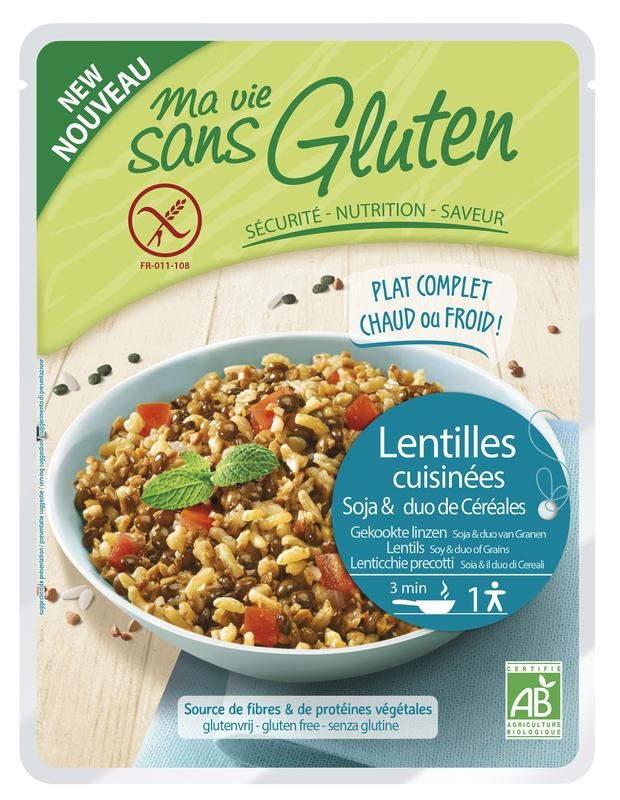 Ma Vie Sans Ma Vie Sans Gekochte Linsen Soja & Getreide Duo glutenfrei bio (220 gr)