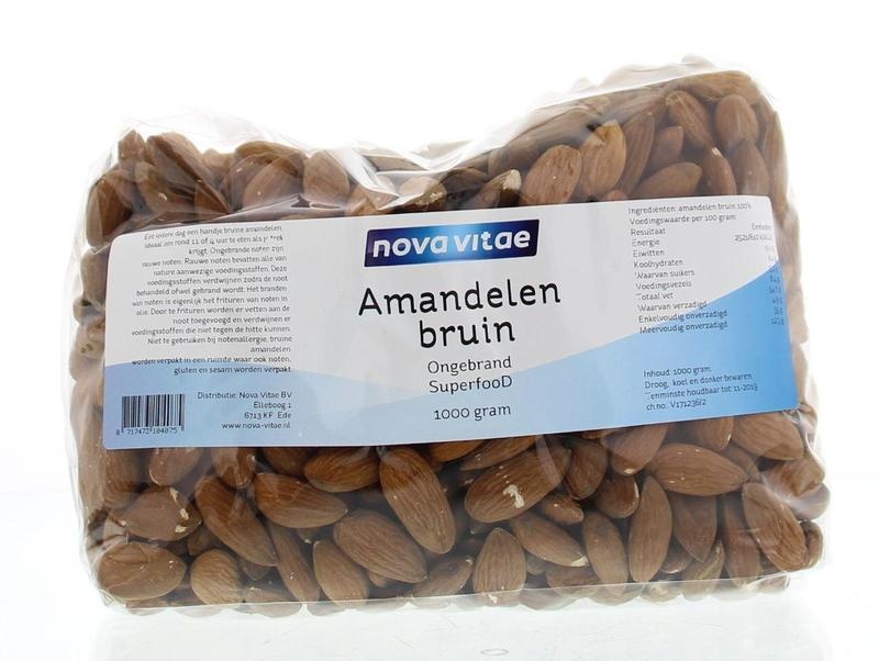 Nova Vitae Nova Vitae Mandeln braun ungeröstet roh (1 kg)