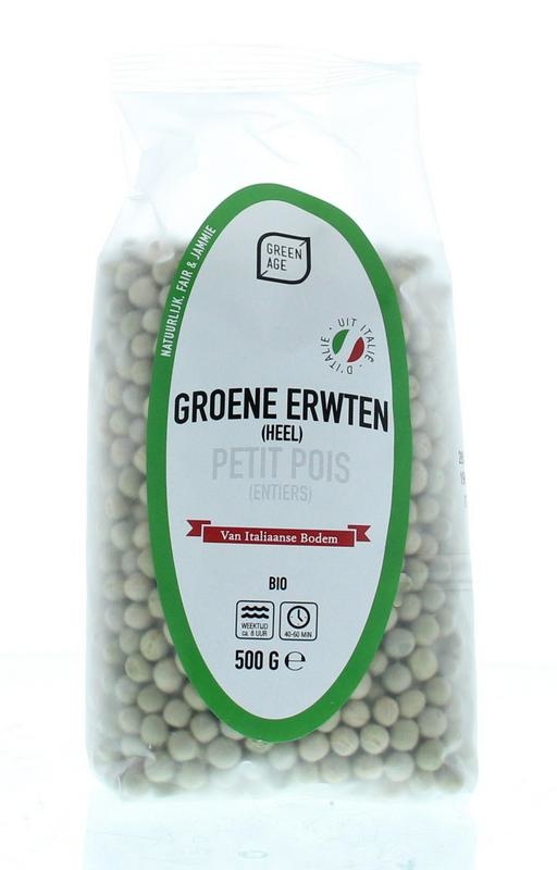 Greenage Greenage Grüne Erbsen Bio (500 gr)