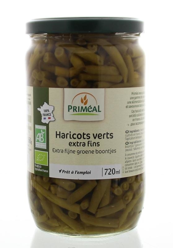 Primeal Primeal Haricots verts grüne Bohnen extra fein Bio (660 gr)