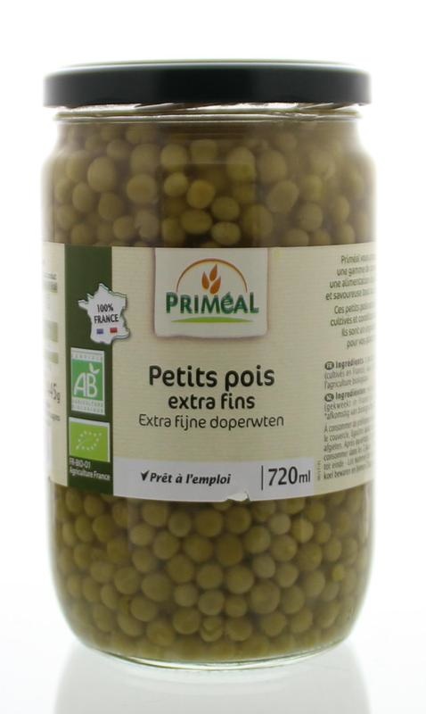 Primeal Gartenerbsen extra fein bio (660 gr)