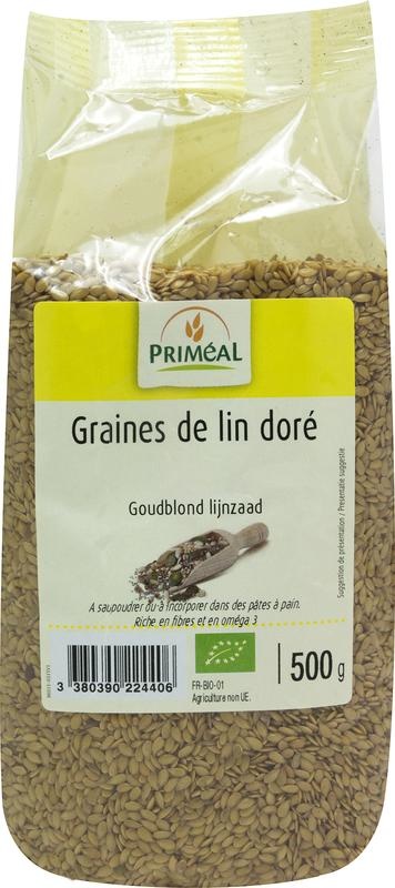 Primeal Primeal Leinsamen goldblond bio (500 gr)
