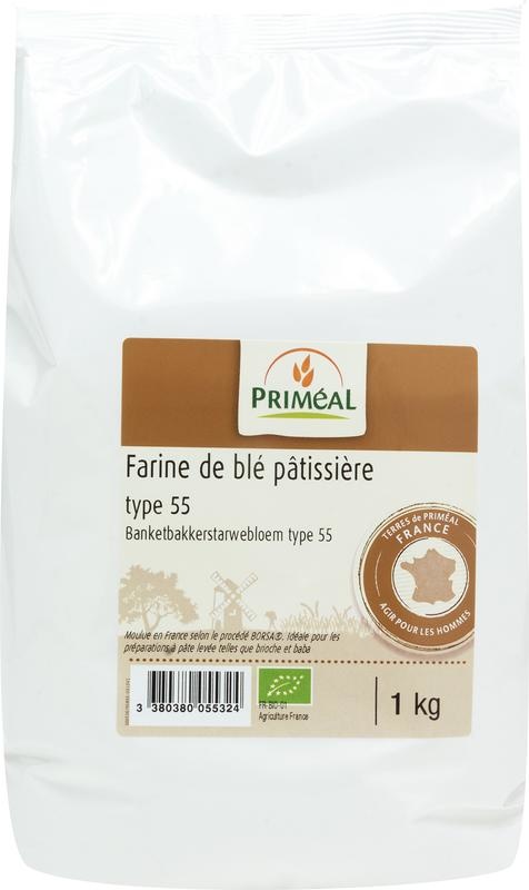 Primeal Primeal Konditoren Weizenmehl T55 Bio (1 Kilogramm)