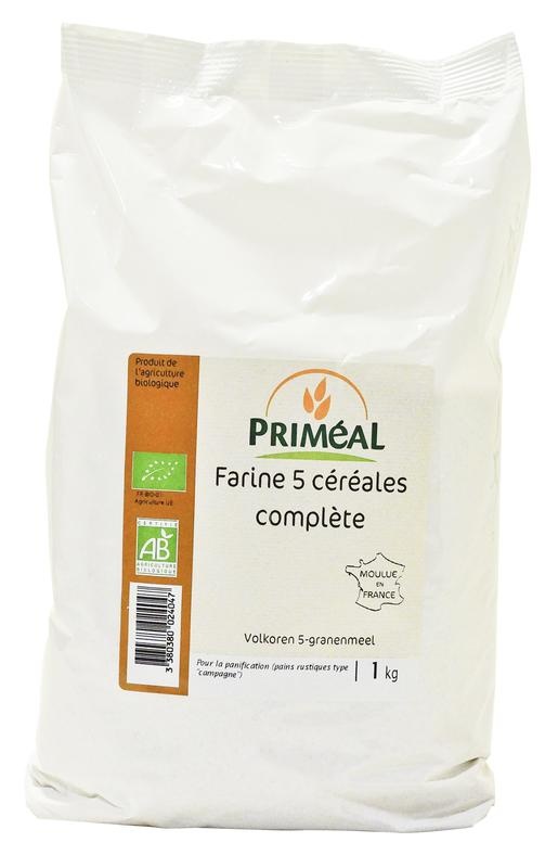 Primeal Primeal 5-Korn-Vollkornmehl bio (1 Kilogramm)