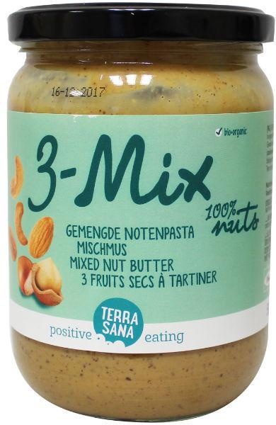 Terrasana Terrasana 3 Mix Nussbutter ohne Erdnuss Bio (500 gr)