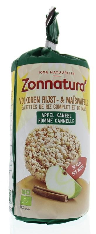 Zonnatura Zonnatura Reiskuchen Apfel-Zimt Bio (127 gr)