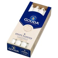 Gouda Gouda Kronenkerze weiß 240/24 (8 Stück)