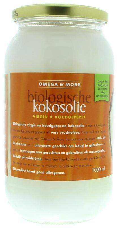 Omega & More Omega & More Kokosöl Extra Vergine Glas Bio (1 Liter)