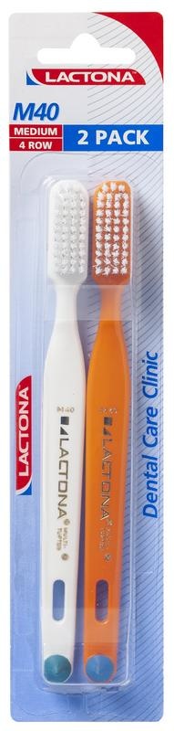Lactona Zahnbürste M40 Medium Duo (2 Stück)