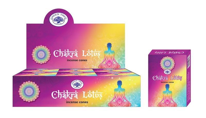 Green Tree Räucherkegel Chakra Lotus (10 Stück)