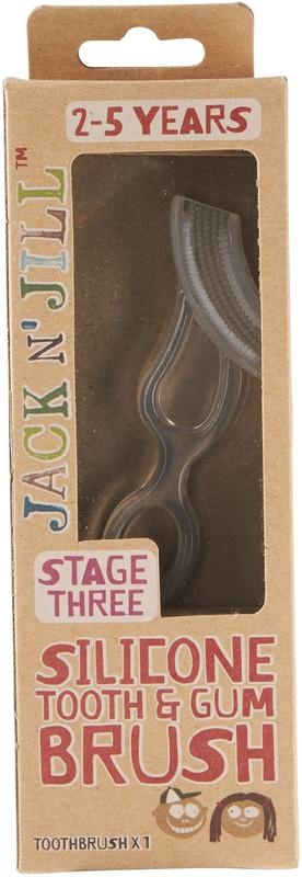 Jack N Jill Jack n Jill Zahn- & Zahnfleischbürste aus Silikon (1 Stück)
