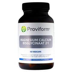 Proviform Magnesium Calcium Bisglycinat 2:1 & D3 (60 Vegetarische Kapseln)