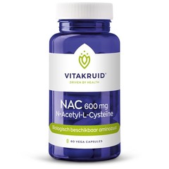 Vitakruid NAC 600mg N-Acetyl-L-Cystein (60 Vegetarische Kapseln)