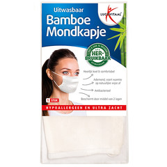Lucovitaal Bambus Gesichtsmaske weiß (1 Stück)