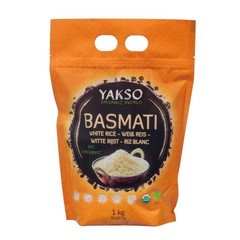 Yakso Basmati weißer Reis Bio (1 Kilogramm)