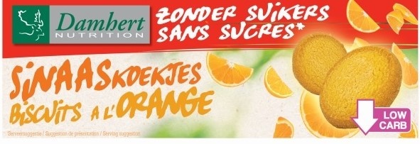 Damhert Damhert Ohne Zucker Orangenkeks (160 gr)