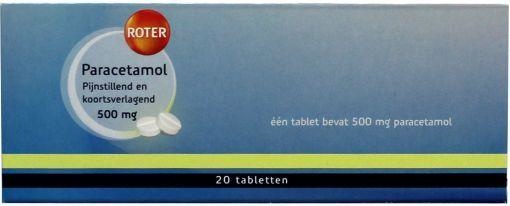 Roter Roter Paracetamol 500 mg (20 Tabletten)