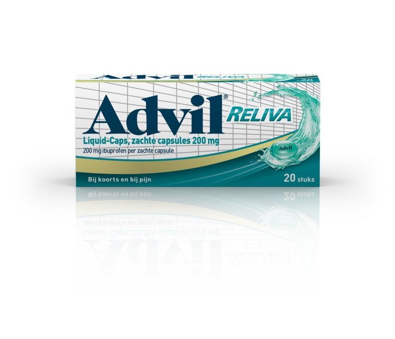 Advil Reliva Liquid Caps 200mg (20 Caps)