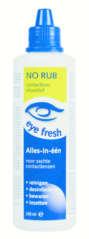 Eyefresh No rub all in one flüssige weiche Linsen (240 Ml)