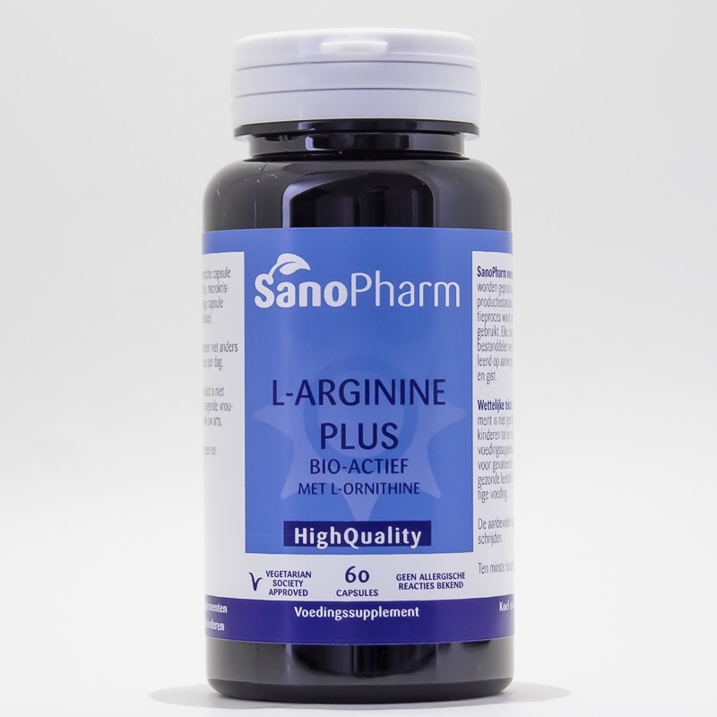 Sanopharm L Arginin plus hochwertig (60 Caps)