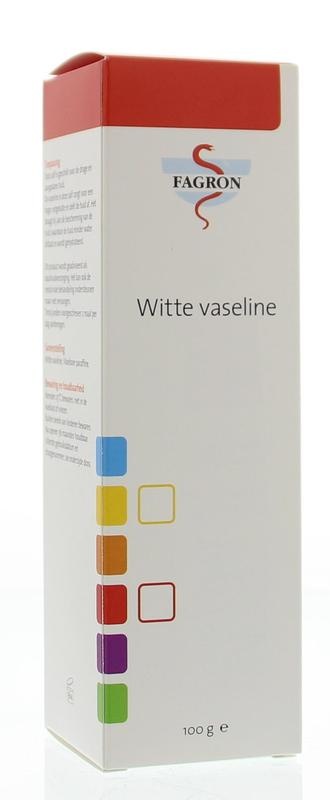 Fagron Vaseline-Album, weiße Tubenbox und Beipackzettel (100 gr)