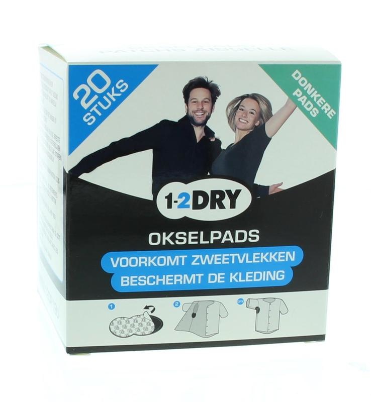 1-2DRY 1-2DRY Achselpads mittel dunkel (20 Stück)